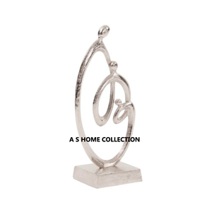 Aluminium Métal Fleur Feuille Design Plaqué Or Sculpture Décoration Maison Antique Design Créatif Fait Main - Product Image 2