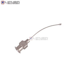 Aguja de sutura oftálmica, Punta traumática en forma de oliva, Control de tejido, perforación escleral minimizada, instrumentos médicos microquirúrgicos - Product Image 1