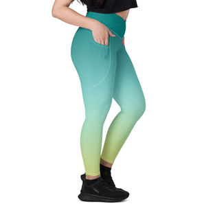 Seamless Scrunch <b>Leggings</b> for Women <b>with</b> Tapered Fit and <b>High</b> <b>Waist</b> Made from Soft Knit Stretch Fabric Blend - Product Image 2