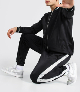 Ensembles de jogging à fermeture éclair 2 pièces avec logo personnalisé survêtements réfléchissants 3m pour hommes vêtements de sport survêtements unisexes Slim Fit pour hommes - Product Image 2