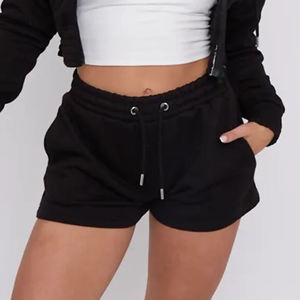 Venta al por mayor Diseño MOQ bajo Mujeres Sudadera con capucha y corto 2 piezas conjunto Hecho en Pakistán Diseña tu propia manga completa Mujeres Sudadera con capucha - Product Image 5