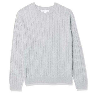 Trending Men's Classic Cable Knit Crewneck Pullover Lightweight Casual Cotton Sweater Hot Selling Trending Men Sweater - Product Image 6