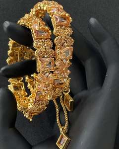 2025ชุด churiyan กำไลหินมุก & เพทายสำหรับผู้หญิงชุดแฟชั่นประดิษฐ์สุดหรูสำหรับผู้ใหญ่เด็กผู้หญิง - Product Image 6