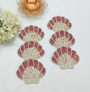 Thiết Kế Mới Ấn Độ Handmade Đính Cườm Thủy Tinh Á Hậu Và Đế Lót Ly Cho Đám Cưới Và Giáng Sinh Đảng Bảng Trang Trí Nội Thất - Product Image 5