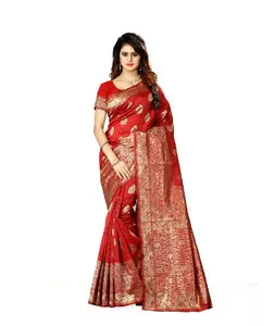 Georgette banarasi saree en soie tissée à la main designer indien Georgette saree avec chemisier pièce indien traditionnel Designer Saree en soie