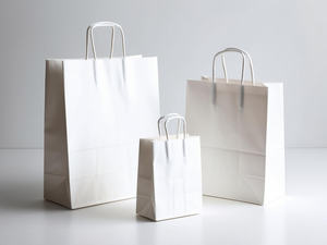 Impresión personalizada Shopper Bolsa de papel Bolsas de papel Kraft de alta calidad con asas - Product Image 2