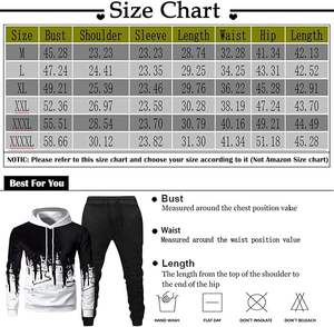 Survêtement Chaud en Coton Imprimé Unisexe Personnalisé Vintage 2 Pièces Jogging Costume à Capuche Moderne XL Hiver Respirant Grande Taille - Product Image 6