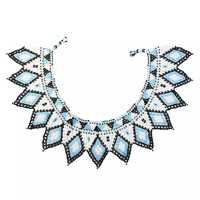 Collier brodé fait main vintage tendance, bijoux unisexe, design de cadenas multicolore, cadeau de mariage ou d'anniversaire à la mode