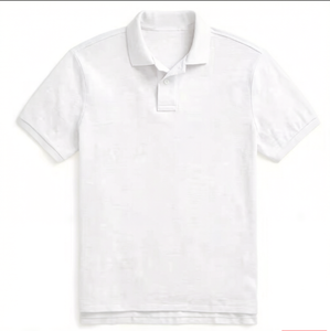 <span class=keywords><strong>Polo</strong></span> in Cotone Lavorato <span class=keywords><strong>a</strong></span> Maglia di Alta Qualità Stile East Coast, Colletto Tennis, Etichetta <span class=keywords><strong>a</strong></span> Costine, Ricamo Oversize, <span class=keywords><strong>Polo</strong></span> da Golf - Product Image 4