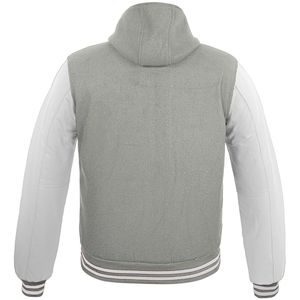 เสื้อแจ็กเก็ตเบสบอลสไตล์สตรีทผ้าใบบางแขนยาวสีดำย้อนยุค - Product Image 4