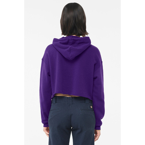 Top corto con capucha personalizado para mujer, Jersey informal, sudadera OEM, servicio al por mayor, función sostenible, logotipo personalizado en invierno - Product Image 3