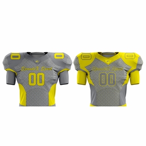 Personalizable Reversible Transpirable Impreso Mangas Cortas Tallas Grandes Uniformes de Fútbol Americano Ropa de Verano Hecha a la medida - Product Image 3