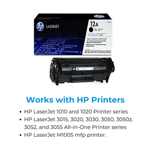 Cartouches de toner HP originales pour LaserJet 12A, lot de 2, noir, pour utilisation dans l'imprimante modèle Q2612AF - Product Image 4