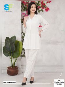 Elegante colección conjunta de 2 piezas en viscosa Premium Traje de diseñador elegante Perfecto para Bodas de fiesta y ropa festiva informal - Product Image 3