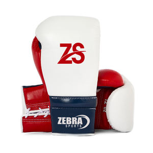 Custom Logo Professional Gym Training Boxing Gloves 6oz and 12oz Leather Kick Boxing Muay Thai Design <b>Lace</b> up Your Own Style - Product Image 3