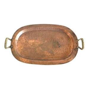 ถาดเสิร์ฟทรงกลมโลหะทองเหลืองคุณภาพพรีเมียม ทันสมัย เป็นมิตรกับสิ่งแวดล้อม พร้อมหูจับ 2 ข้าง ปรับแต่งรูปทรงและขนาดได้ สำหรับเทศกาลดีวาลี - Product Image 4