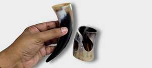 Magnifique et luxueux corne à boire naturelle de style viking médiéval, corne à bière naturelle de style médiéval - Product Image 6