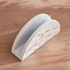 Porte-serviettes en tissu en céramique blanc lisse Simple de haute qualité pour les décorations de Table à manger de cuisine de vaisselle - Product Image 5