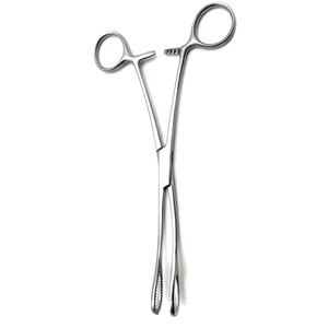 Rampley คีมจับฟองน้ำแบบใช้แล้วทิ้ง18ซม. คีมสเตนเลสและพลาสติกสำหรับใช้ทางการแพทย์คีมหนีบ - Product Image 3