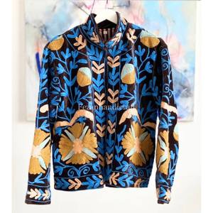Wholesale Mix Embroidered <b>Jacket</b> Coat Hand Stitch Velvet Coat Uzbek Suzani <b>Jacket</b> With Two Side Pockets Unisex <b>Jackets</b> - Product Image 3