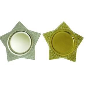 Ensemble de deux assiettes de service de nourriture en laiton pour la fête de mariage et la restauration d'hôtel - Product Image 4