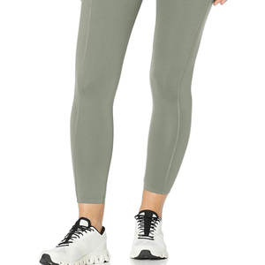 Top qualité 100% coton Gym entraînement femmes Leggings meilleure vente Fitness porter taille adulte femmes Yoga Leggings - Product Image 2