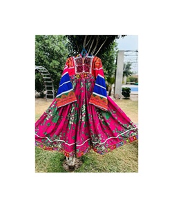 Robes Kuchi afghanes Robe kuchi vintage ethnique tribale, robes de fête Kuchi afghanes/pakistanaises à couleurs vives - Product Image 3