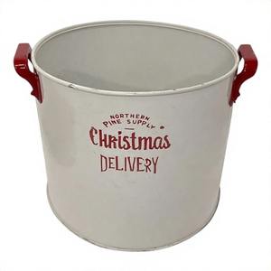 ที่ปลูกต้นไม้แบบกลวงกระดิ่งฝ้าเหมาะสำหรับตกแต่งทางเข้าเทศกาลคริสต์มาสด้วยต้นไม้ฤดูหนาวผลเบอร์รี่สีแดงและเกล็ดหิมะ - Product Image 5