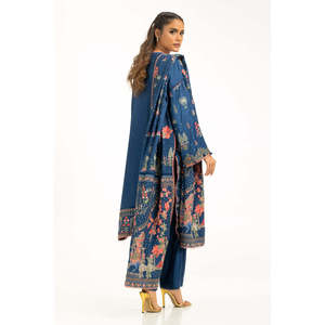 IUSTKSD-622 Traje de Satén Bordado con Tela de Seda Cruda de 3 Piezas - Product Image 1