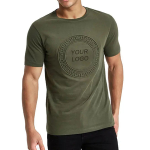 เสื้อยืดลายนูนสำหรับผู้ชายเสื้อคอตตอนผ้าใย100% พิมพ์ลายแขนสั้นออกแบบได้ตามต้องการยอดนิยมฤดูใบไม้ผลิ - Product Image 3