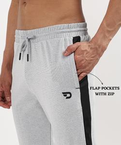 Pantalon de sport slim pour homme, idéal pour la course et la gym, en poly-coton Lycra importé (280 GSM) - Product Image 4