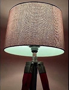 Antique <b>Nautical</b> Wooden Tripod Adjustable Floor <b>Lamp</b> for Living Room Decoration Standing <b>Lamp</b> in Jute Shade wholesale supply - Product Image 4