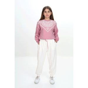 قماش مطبوع بنمط رقبة مستديرة من خيارين للسيدات - Product Image 1