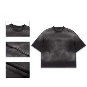เสื้อยืดผู้ชายไซส์ใหญ่พิเศษเสื้อยืดสกรีนโลโก้ที่มีน้ำหนักมากออกแบบได้ตามต้องการ - Product Image 6