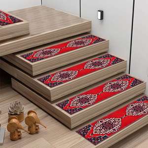 Alfombra con Textura Vintage - Alfombra Turca para Escaleras, Alfombra para Peldaños - Product Image 2