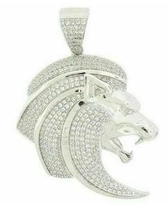 Dijes de Plata de Ley Personalizados con Diamantes Redondos Baguette de 2 Quilates, Chapados en Oro de 14K, para Fiesta - Product Image 3