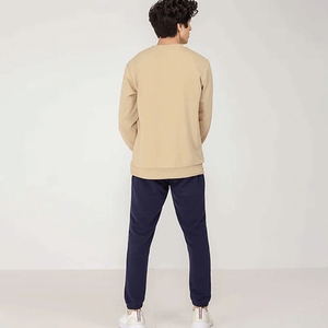 100% coton hiver OEM personnalisé hommes pull à col rond pull en tricot uni pulls pour hommes pull fabricant - Product Image 6