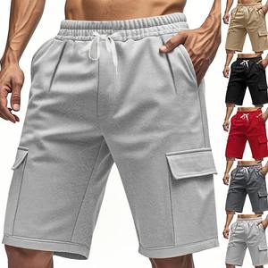Pantalones Cortos Deportivos de Cinco Puntos para Hombre, Cintura Alta, Transpirables, Suaves al Tacto, Holgados, para Hacer Ejercicio, Correr, Casuales, con Múltiples Bolsillos - Product Image 1