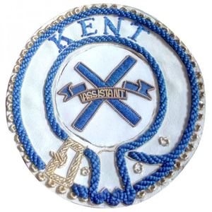 Excellent Quality Handmade Embroidered <b>Gold</b> Bullion Wire Thread Masonic Regalia Patch with Felt Fabric Customizable Colors Sizes - Product Image 4