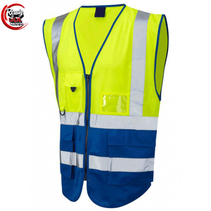 WANXIAO Gilet de sécurité industriel pour la construction et le travail Gilet réfléchissant haute visibilité avec poches - Product Image 4