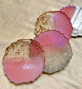 Elegante Juego de Posavasos de Resina Epoxi para Mesa de Comedor, Regalo para Fiestas, Decoración del Hogar, Venta al por Mayor desde India - Product Image 1