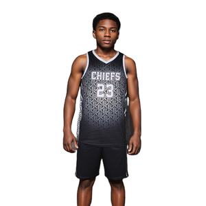 Impression entièrement personnalisée, dernière collection, uniforme de basket-ball grande taille, 100% polyester, antibactérien, respirant, sans manches - Product Image 1