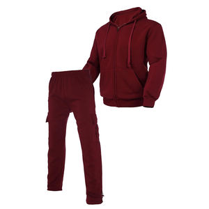 Survêtement cargo pour homme, best-seller, couleur marron, jogging d'entraînement, fermeture éclair, survêtement cargo surdimensionné avec poche à rabat - Product Image 2