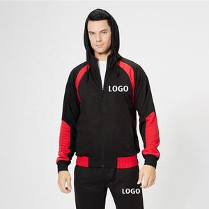 Venta al por mayor personalizado en blanco hombres Joggers trajes deportes chándales logotipo personalizado apilado Slim Fit Sweatsuit conjuntos chándal para hombres - Product Image 3