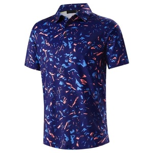 T-shirt décontracté à manches courtes en tricot avec fermeture éclair pour hommes, polo à col, vêtements de golf, t-shirt d'été, pull 1/4 - Product Image 4