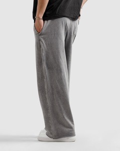 Pantalon de survêtement décontracté pour homme, coupe ample, jambe droite, tendance, taille élastique, design brodé, nouveau style printemps-automne, jambe large, long - Product Image 4