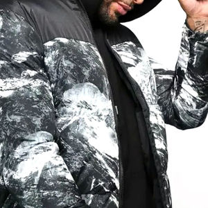 Nouvelle arrivée : Doudoune unisexe à capuche et col montant, en polaire, pour l'extérieur, avec logo personnalisé, couleur et taille sur mesure - Product Image 2