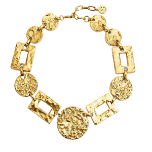 Collier de pierre de naissance New York et Paris grands colliers de déclaration pour femmes bijoux collier en laiton fabriqué à la main - Product Image 3