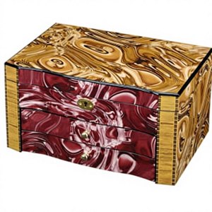 Top Selling Personalized Resin Inlay Jewellery Box Handmade High Quality <b>TIME</b> 2 DECOR Customizable for Corporate <b>Gifts</b> Weddings - Product Image 3
