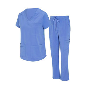Scrubs d'infirmière personnalisables de haute qualité directement fournis par le fabricant Ensembles de gommage pour médecins Uniformes hospitaliers - Product Image 1